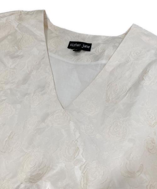 Sister Jane（シスタージェーン）Sister Jane (シスタージェーン) ジャカードフレアミニドレス　21SJ00DR1179CRM ホワイト サイズ:Sの古着・服飾アイテム