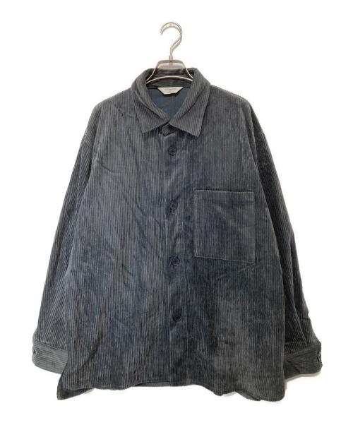 STILL BY HAND（スティルバイハンド）STILL BY HAND (スティルバイハンド) Coeduroy Shirt Jacket コーデュロイシャツブルゾン BL02253 ブラック サイズ:46の古着・服飾アイテム