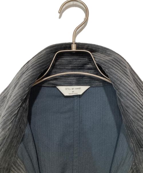 STILL BY HAND（スティルバイハンド）STILL BY HAND (スティルバイハンド) Coeduroy Shirt Jacket コーデュロイシャツブルゾン BL02253 ブラック サイズ:46の古着・服飾アイテム