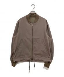 MUJI LABO（ムジラボ）の古着「撥水ショートブルゾン　SHORT BLOUSON」｜グレイッシュブラウン