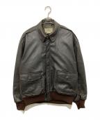 L.L.Beanエルエルビーン）の古着「80'S TYPE A-2 レザーフライトジャケット　TALONジッパー　made in USA」｜ブラウン