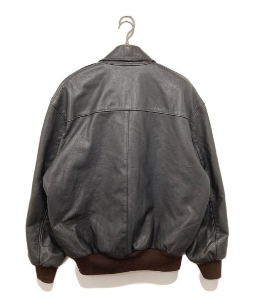 L.L.Bean（エルエルビーン）L.L.Bean (エルエルビーン) 80'S TYPE A-2 レザーフライトジャケット　TALONジッパー　made in USA ブラウン サイズ:48の古着・服飾アイテム