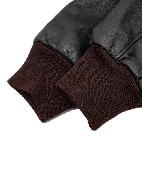 L.L.Bean（エルエルビーン）L.L.Bean (エルエルビーン) 80'S TYPE A-2 レザーフライトジャケット　TALONジッパー　made in USA ブラウン サイズ:48の古着・服飾アイテム