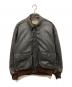 L.L.Bean（エルエルビーン）の古着「80'S TYPE A-2 レザーフライトジャケット　TALONジッパー　made in USA」｜ブラウン