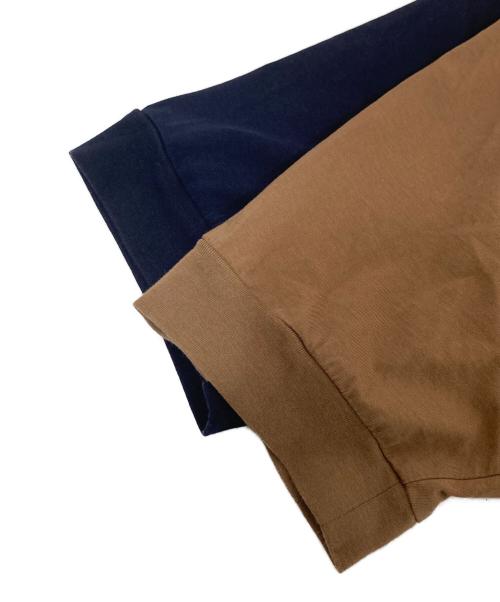 KOLOR（カラー）KOLOR (カラー) ドッキングTシャツ　21SCM-T10206 ネイビー サイズ:２の古着・服飾アイテム