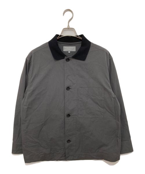MARGARET HOWELL（マーガレットハウエル）MARGARET HOWELL (マーガレットハウエル) MATT COTTON SILK POPLIN コットン シルク カバーオール グレー サイズ:Mの古着・服飾アイテム