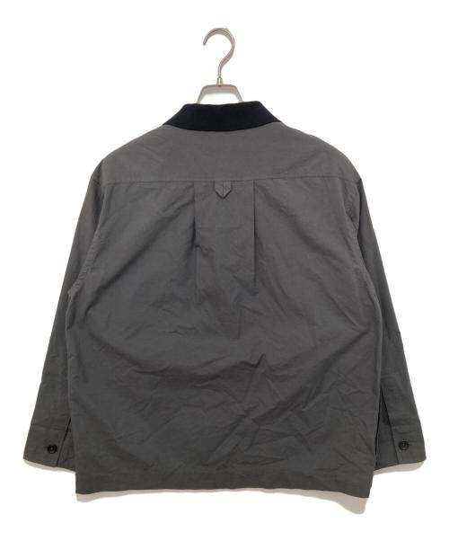 MARGARET HOWELL（マーガレットハウエル）MARGARET HOWELL (マーガレットハウエル) MATT COTTON SILK POPLIN コットン シルク カバーオール グレー サイズ:Mの古着・服飾アイテム