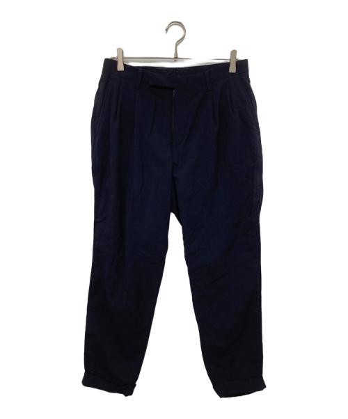 COMOLI（コモリ）COMOLI (コモリ) ウール 2タックパンツ　T01-03001 ネイビー サイズ:2の古着・服飾アイテム