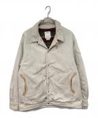 VISVIMビズビム）の古着「23FW FIL限定 WILLIS BROUSON（ウィリスブルゾン）　0123205013029　ダメージ加工」｜アイボリー