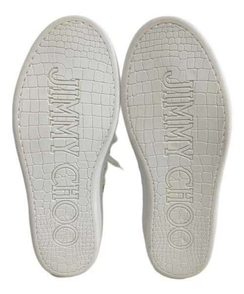 JIMMY CHOO（ジミーチュウ）JIMMY CHOO (ジミーチュウ) スタースタッズスニーカー ホワイト サイズ:41 1/2の古着・服飾アイテム