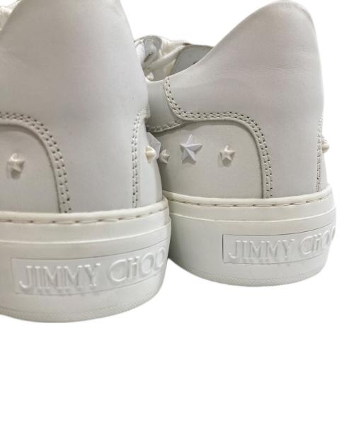 JIMMY CHOO（ジミーチュウ）JIMMY CHOO (ジミーチュウ) スタースタッズスニーカー ホワイト サイズ:41 1/2の古着・服飾アイテム