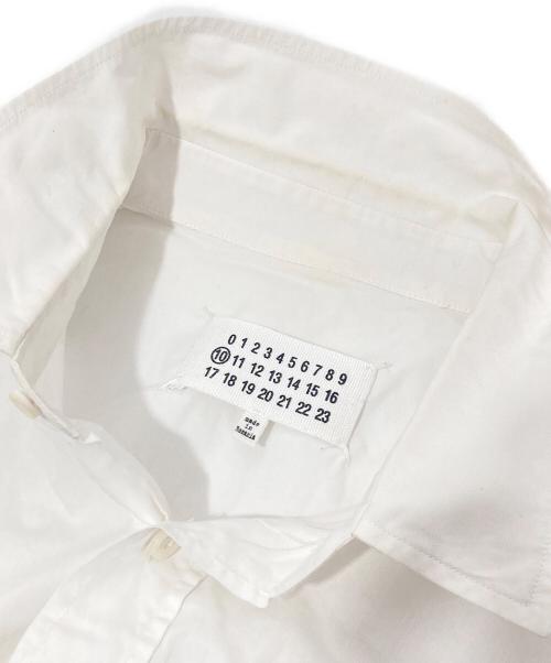 Maison Margiela（メゾンマルジェラ）Maison Margiela (メゾンマルジェラ) スリム レギュラーカラーシャツ S50DL0245 S38778 ホワイト サイズ:50の古着・服飾アイテム