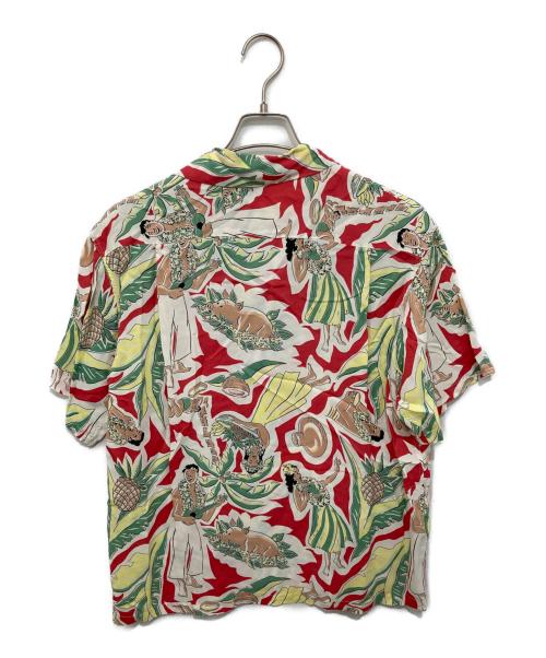 Sun Surf（サンサーフ）Sun Surf (サンサーフ) アロハシャツ/SS30471 グリーン×ホワイト サイズ:Mの古着・服飾アイテム