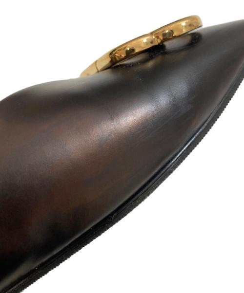 BALENCIAGA（バレンシアガ）BALENCIAGA (バレンシアガ) ダブルスクエアBBフラットミュール ブラック サイズ:36 1/2の古着・服飾アイテム