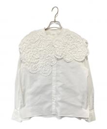 YORI（ヨリ）の古着「Shirocon ホイップカラーブラウス シロコン SC2121-010AW-2」｜ホワイト