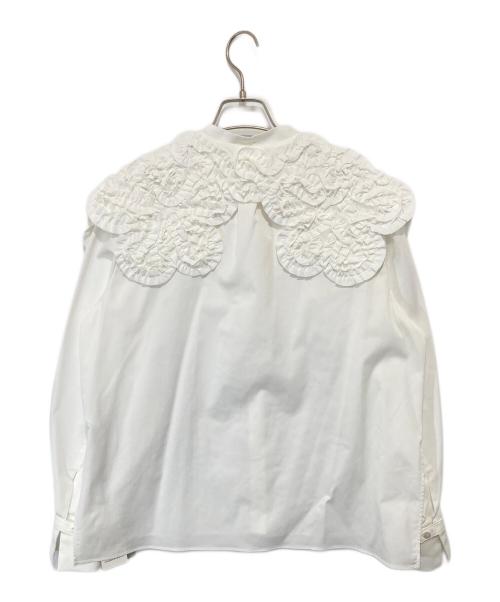 YORI（ヨリ）yori (ヨリ) Shirocon ホイップカラーブラウス シロコン SC2121-010AW-2 ホワイト サイズ:36の古着・服飾アイテム