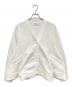 nagonstans（ナゴンスタンス）の古着「curve drape cardigan（カーブドレープカーディガン）　470HS880-0530」｜ホワイト
