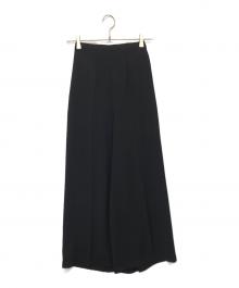 ENFOLD（エンフォルド）の古着「ELASTIC WIDE TROUSERS　エラスティックワイドトラウザーズ　300HS631-2610」｜ブラック
