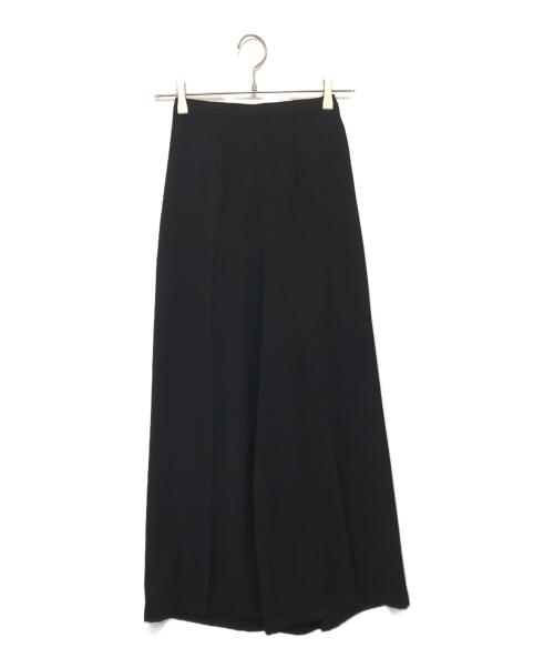 ENFOLD（エンフォルド）ENFOLD (エンフォルド) ELASTIC WIDE TROUSERS　エラスティックワイドトラウザーズ　300HS631-2610 ブラック サイズ:34の古着・服飾アイテム