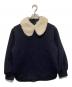 YORI（ヨリ）の古着「テディカラープルオーバー YR11-25138AW」｜ネイビー