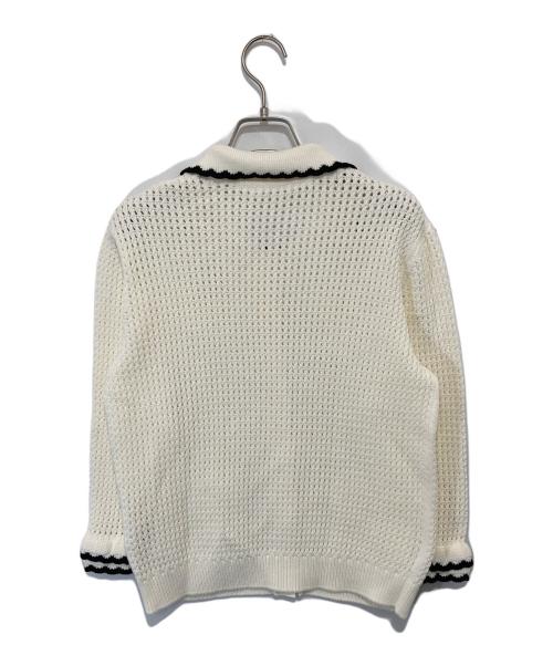 YORI（ヨリ）YORI (ヨリ) コンパクトクロシェニットジャケット　YR35-25034SP アイボリー サイズ:38の古着・服飾アイテム