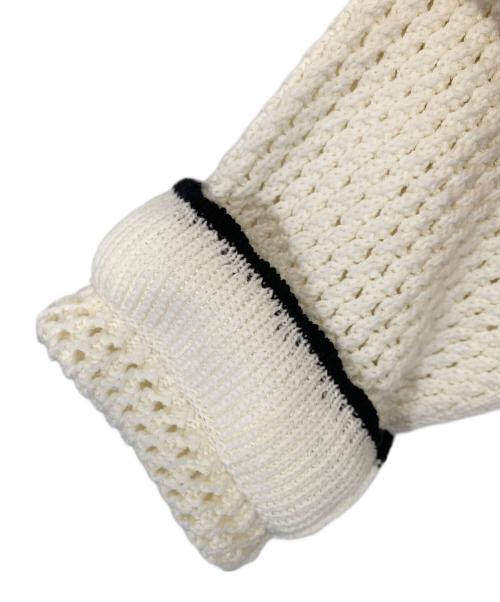 YORI（ヨリ）YORI (ヨリ) コンパクトクロシェニットジャケット　YR35-25034SP アイボリー サイズ:38の古着・服飾アイテム