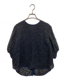 YORI（ヨリ）の古着「shirocon フローラバックリボンブラウス/シロコン/SC21-23012SM」｜ブラック