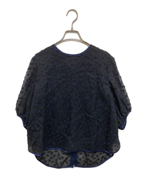 YORI（ヨリ）YORI (ヨリ) shirocon フローラバックリボンブラウス/シロコン/SC21-23012SM ブラック サイズ:36の古着・服飾アイテム