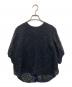 YORI（ヨリ）の古着「shirocon フローラバックリボンブラウス/シロコン/SC21-23012SM」｜ブラック