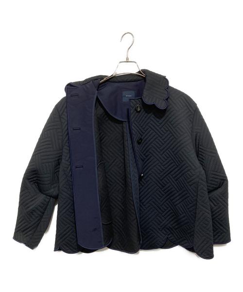 YORI（ヨリ）yori (ヨリ) もくもくキルトジャケット SC2125-011AW-4 ブラック サイズ:36の古着・服飾アイテム