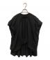 ENFOLD（エンフォルド）の古着「WAVE SHIRRING BLOUSE/ウェーブシリングブラウス/300HS230-1470」｜ブラック