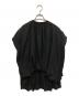ENFOLD (エンフォルド) WAVE SHIRRING BLOUSE/ウェーブシリングブラウス/300HS230-1470 ブラック サイズ:38：13000円