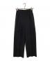 YORI（ヨリ）の古着「ノンアイロンワイドパンツ　YR22-23138AW」｜ブラック