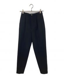 ENFOLD（エンフォルド）の古着「SLIM STRAIGHT TROUSERS（スリムストレートトラウザーズ）300HS231-0190」｜ブラック