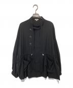 ENFOLDエンフォルド）の古着「TWO-WAY SHORT-BLOUSON ツーウェイショートブルゾン 300HS230-1510」｜ブラック