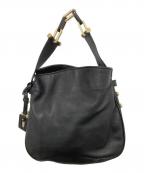 MaxMaraマックスマーラ）の古着「チェーン レザーハンドバッグ」｜ブラック