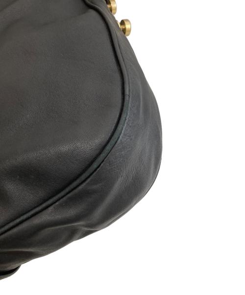 MaxMara（マックスマーラ）MaxMara (マックスマーラ) チェーン レザーハンドバッグ ブラックの古着・服飾アイテム