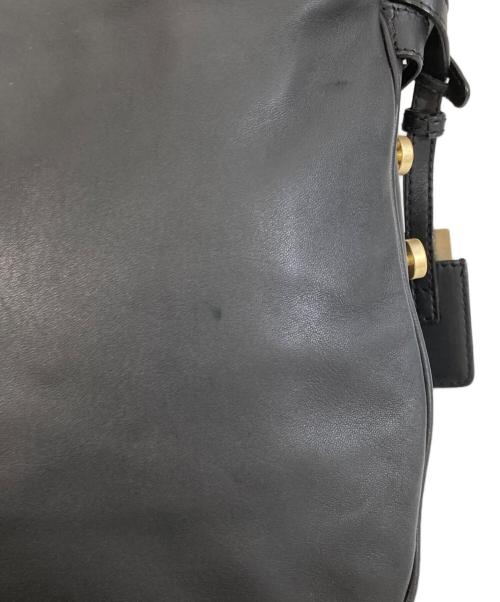 MaxMara（マックスマーラ）MaxMara (マックスマーラ) チェーン レザーハンドバッグ ブラックの古着・服飾アイテム