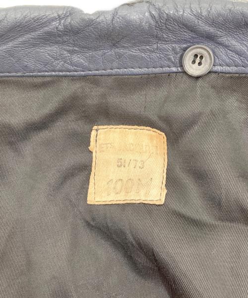 French Army（フランス軍）French Army (フランス軍) 70s Pilot Leather Jacket（パイロットレザージャケット）　フランス空軍 ・73年納品 ネイビー サイズ:不明の古着・服飾アイテム