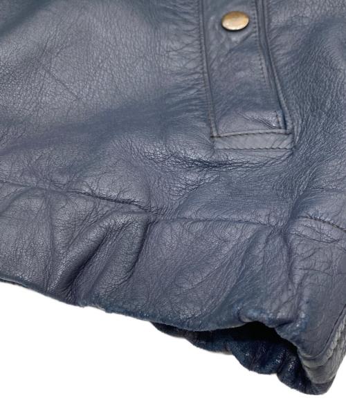 French Army（フランス軍）French Army (フランス軍) 70s Pilot Leather Jacket（パイロットレザージャケット）　フランス空軍 ・73年納品 ネイビー サイズ:不明の古着・服飾アイテム
