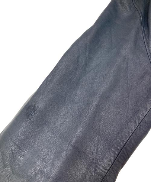 French Army（フランス軍）French Army (フランス軍) 70s Pilot Leather Jacket（パイロットレザージャケット）　フランス空軍 ・73年納品 ネイビー サイズ:不明の古着・服飾アイテム