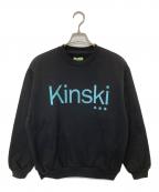 GDCジーディーシー）の古着「kinski live forever crew sweat　キンスキー リブ フォーエバー クルー スウェット」｜ブラック