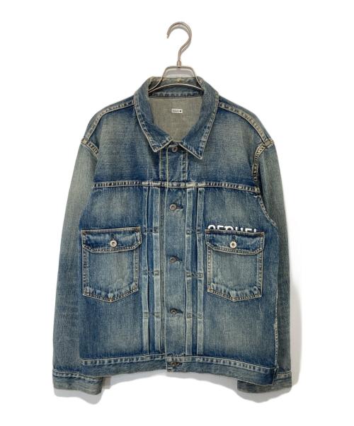 SEQUEL（シークエル）SEQUEL (シークエル) FRAGMENT DESIGN (フラグメントデザイン) デニムジャケット ブルー サイズ:Lの古着・服飾アイテム