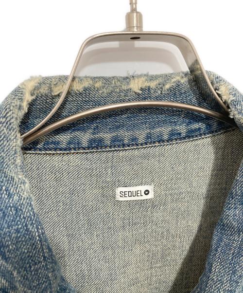 SEQUEL（シークエル）SEQUEL (シークエル) FRAGMENT DESIGN (フラグメントデザイン) デニムジャケット ブルー サイズ:Lの古着・服飾アイテム