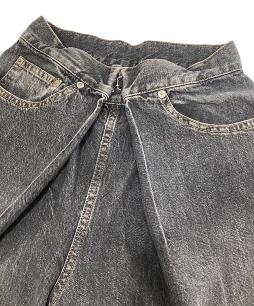 JOHN LAWRENCE SULLIVAN（ジョン ローレンス サリバン）JOHN LAWRENCE SULLIVAN (ジョン ローレンス サリバン) WASHED DENIM WIDE PANTS（ウォッシュドデニムワイドパンツ）　JLSW-02-S ブラック サイズ:Sの古着・服飾アイテム