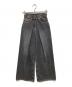 JOHN LAWRENCE SULLIVAN（ジョン ローレンス サリバン）の古着「WASHED DENIM WIDE PANTS（ウォッシュドデニムワイドパンツ）　JLSW-02-S」｜ブラック