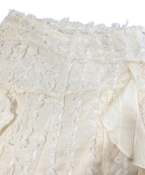 PRANK PROJECT（プランクプロジェクト）PRANK PROJECT (プランクプロジェクト) Fringe Jacquard Flare Pants(フリンジジャガードフレアパンツ)　31251465602 アイボリー サイズ:36の古着・服飾アイテム