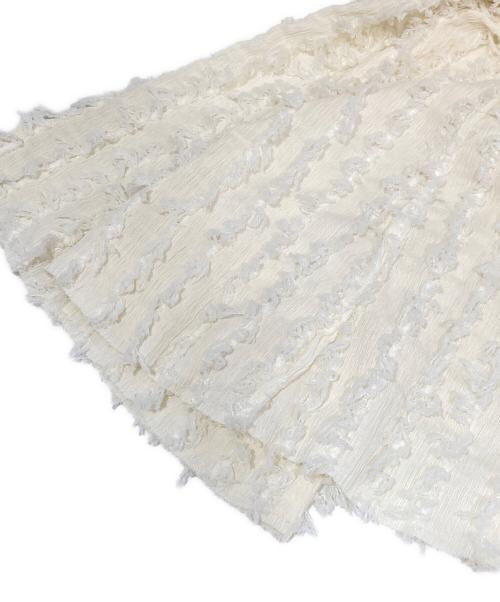 PRANK PROJECT（プランクプロジェクト）PRANK PROJECT (プランクプロジェクト) Fringe Jacquard Flare Pants(フリンジジャガードフレアパンツ)　31251465602 アイボリー サイズ:36の古着・服飾アイテム