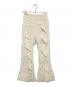 PRANK PROJECT（プランクプロジェクト）の古着「Fringe Jacquard Flare Pants(フリンジジャガードフレアパンツ)　31251465602」｜アイボリー