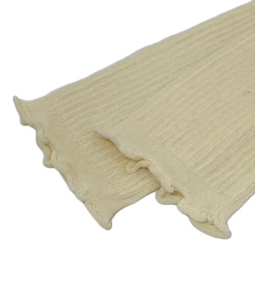 FRAY ID（フレイ アイディー）FRAY ID (フレイ アイディー) シルクコットンシアーリブカーデ　FWNT252145 イエロー サイズ:Fの古着・服飾アイテム